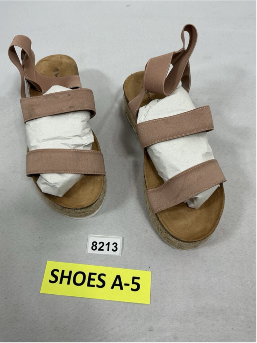 Womans New Nature Breeze Kacie Strappy Espadrille Wedge Sandals Size 10 Pink